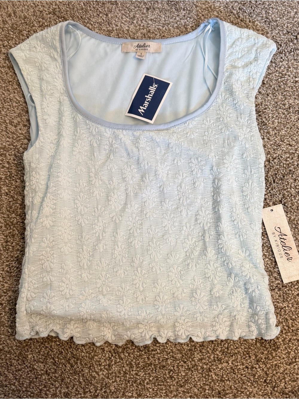 Light Blue Lace Top